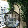 Camp Furniture Wrought Iron Bird's Nest Hanging Chair Lan Rattan Basket Swing Outdoor Indoor Balcony Lazy