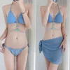 Hot Selling Bikini Women Fashion SwimeWear i Stock Swimsuit Bandage Sexig Badkatter Sexig Pad Tow-Piece 6 Styles 2024