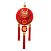 Party Decoration Festival Spring Festival chinois Dragon accroché ornement rouge traditionnel 90x30cm avec caractère FU pour les fournitures accessoires