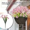 Decorative Flowers Artificial Flower Bouquet Fake Plant Decoration Garden Ornament Indoor Scene Layout Home Decor Decorating Accessory White