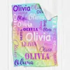 Blankets and Throws Custom with Name Customized Name Kids Personalized Christmas Blanket Gifts for Women Men