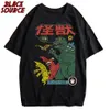 Herrens casual Slim T-shirt Summer Classic Japanese Anime Print High Quality Men's T-Shirt S-5XL Kort ärm Topp Toppen Herrkläder H1QL#