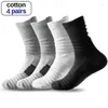 Calcetines para hombres Altos Hombres Baloncesto Deporte Transpirable Correr Ciclismo Fútbol Senderismo Negro Atlético Calcetín de algodón Invierno Cálido