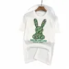 2023 Summer Luxury Brand Funny Rabbit 100%Cott Men's T-shirt For Men Short Sleeve Printed T Shirt Top Tshirt Clothing p4jH#
