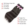 Trames de cheveux Grade 10A Brésilien Virgin Body Wave Human 34 Bundles Extensions de tissage droites non transformées Produits de livraison directe Dhzq2