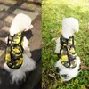 Vêtements pour chiens Vêtements en coton rembourré Veste pour animaux de compagnie Poitrine Dos Gilet une pièce Gilet de traction réfléchissant Manteau chaud