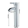 Robinets d'évier de salle de bains JIENI Chrome noir mitigeurs mitigeur en acier inoxydable robinet de lavabo robinet d'eau froide avec tuyaux