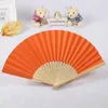 Figurine decorative Modello pieghevole Danza Festa nuziale Pizzo Seta Tenuto in mano Tinta unita Fan Cosplay Decoracion Para El Hogar Moderno