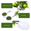 Decorative Flowers 2 Pcs Artificial Green Plants Ornament Kitchen Decor Tree Plastic Fake Office Faux Small