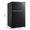 Refrigeradores Congeladores Arctic King Mini refrigerador de doble puerta de 3.2 pies cúbicos con congelador Negro E-Star ARM32D5ABB Q240326