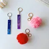 Keychains Acrylic Debit Grabber Keychain Love Puff Ball Card Contactless Starry Sky Plastic Clip For Long Nails