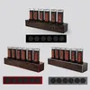 Orologi da tavolo RGB Nixie Tube Clock LED si illumina Lampada retrò Luci notturne digitali analogiche fai-da-te Gaming Desktop Decorazione della casa Idea regalo