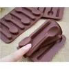 Moule de décoration de gâteau en Silicone antiadhésif, 6 trous, en forme de cuillère, moules à chocolat, gelée de glace, cuisson de bonbons 3D, bricolage