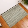 Mats Retro Wood Plank Bathroom Mat Old Brown Striped Texture Geometric NonSlip Rug Flannel Floor Decor Bath Kitchen Entrance Carpets