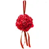 Decorative Flowers Carefully Rose Flower Ball Ribbon For Holding Pomander Balls Girls Bedroom Gorgeous