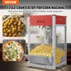 VEVOR Bouteille d'eau commerciale de 12 onces (environ 340,2 grammes), machine à pop-corn de table de 1440 watts, 80 tasses par lot, popper de style cinéma avec 3 interrupteurs