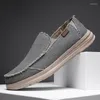 Casual Shoes Men Canvas Lightweight Large Size Flats Comfortable Breathable Sneakers Slip On Loafers Sapatos Casuais Masculinos