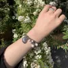 Charmarmband harajuku pärlstav armband justerbar hänge handledskedja för damer