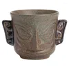 Tea Cups Bronze Glazed Antique Style Ceramic Cup Master Chinese Zen Ceremony AccessoriesZD662