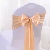 Chair Covers 1PC Colourful Satin Sash Wedding High Quality Bow For Birthday Party El Show Decoration Wholesale