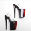 Dance Shoes Peep Toe 23CM/9inches PVC Upper Plating Platform Sexy High Heels Sandals Pole 029