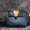 Bag Luxury Handbags Women Bags Designer Retro Genuine Leather Handbag Ladies Vintage Patchwork Messenger Shoulder Lady Tote