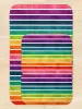 Mats Rainbow Stripes Tappetino da bagno Tappetino antiscivolo Set di tappetini nel bagno Wc Tappetino per corridoio