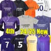 4XL 24/25 BELLINGHAM MBAPPE Vierde voetbalshirts 4e ALABA TCHOUAMENI CAMAVINGA MODRIC VALVERDE VINI JR RODRYGO JOSELU mannen kinderkit sokken fans speler voetbalshirt