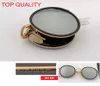 2019 whole top quality New Fashion Vintage Round Folding flash Sunglasses Metal Frame Women Retro pink rd3517 circle gafas Sun4260211