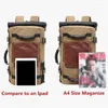 Mochila de gran capacidad para hombre, bolso de viaje, mochilas deportivas informales de lona para hombre, bolsas multifuncionales para exteriores, mochila escolar