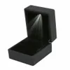 LED Lighted Gift Box Earring Ring Wedding Black Jewelry Display Packaging Lights230v