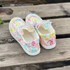 Zapatos informales de lona para mujer, zapatillas planas a la moda con estampado de flores, transpirables, vulcanizados, para correr