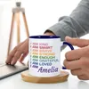 Tasses en céramique avec nom personnalisé pour fils et filles, verres pour enfants, remise de diplôme, motivation, cadeau d'incitation