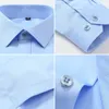 new Stretch Anti-Wrinkle Men's Shirts Lg Sleeve Dr Shirts For Men Slim Fit Camisa Social Busin Blouse White Shirt S-4XL N1R2#