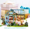 Maison de poupée bricolage à la main, jouet en bois, meubles de maison de poupée, Puzzle 3D, jouets éducatifs miniatures pour enfants, cadeau 240321