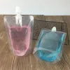 Machines 100pcs Transparent Plastic Bags with Free Shipping Drink Pouch Sealed Reusable Beverage Juice Milk Coffee Travel Organizer Bag