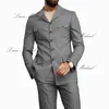 Burdy Traje de hombre de 2 piezas Blazer de un solo pecho Novio de boda Esmoquin Estilo indio Traje de hombre elegante XS-5XL n2hC #