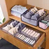 Hooks 6/7/11 Grids Practical Underwear Storage Box Socks Bra Underpants Foldable Divider Drawer Closet Organizer Home Sorting