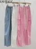 Damskie dżinsy elastyczne talię luźną odzież roboczą dla kobiet wiosna wiosna wysoko odchudzające