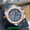 Pilot AP Wrist Watch Royal Oak Offshore Series 26471Sr Room Golden Blue Plate Baoqilai Limited Edition Mens Timed Fashion Leisure Business Sports Watch