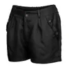 Casual Sommer Shorts Hosen für Frauen Fi Solide England Stil Mittlere Taille Schwarz Khaki Hosen Gürtel Design Slim Shorts 2024 Y4xv #