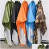 Tenten En Schuilplaatsen Wandelen 3 Poncho Er Kap Cam Outdoor Rugzak Mat 1 Jas Fietsen Waterdicht In Regenjas Tent Drop Delivery Sport Ou Otfpd