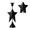 Candle Holders Q1JB Geometric Metal Iron Candlestick European Styles Vintage Pillar Holder Stand Table Decor Centerpiece Props