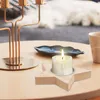 Candle Holders Christmas Wooden Holder Xmas Tree Star Snowflake Candlestick Tealight Year Home Table Decoration