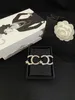 2Color Fashion Märkesdesigner Populära bokstäver Broscher Neutral vintage kostym Pin Wedding Party Gift With Box