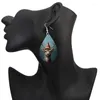 Kolczyki Dangle 1Pair Cartoon Christmas Teardrop Śliczne Święty Mikołaj Elks Women Drewniana biżuteria dla dziewcząt 2024 ROKU Prezenty