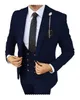 uomini formali 3 pezzi smoking slim fit abiti da sposo sposo champagne smoking abito da sposa giacca + pantaloni + gilet M8h1 #