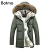 Batmo 2023 Winter Hohe Qualität Ente Daunenjacke Männer Mantel Parkas Dicke Liner Männliche Warme Kleidung Kaninchen Pelzkragen, Plus-Größe 828 X7im #