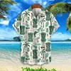 3D Tiki Print Hawaiian skjortor för män Retro Men's Shirt Loose Casual Male Clothing 2024 New Fi Trend Man Short Sleeve Shirt P3um#