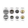 Accessoires 100set boutons-pression en laiton.accessoires pour vêtements outils de couture boutons-pression invisibles pour l'environnement boutons de veste de haute qualité